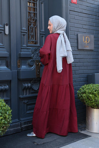 Rİta Kraş Elbise Bordo