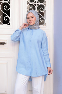 Rita Kraş Gömlek Bebe Mavi