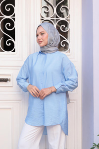 Rita Kraş Gömlek Bebe Mavi