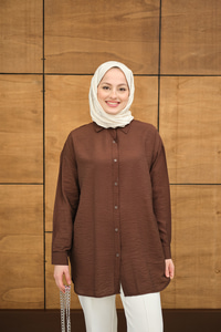 Rita Kraş Gömlek Kahverengi