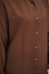 Rita Kraş Gömlek Kahverengi