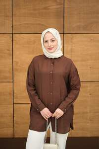 Rita Kraş Gömlek Kahverengi