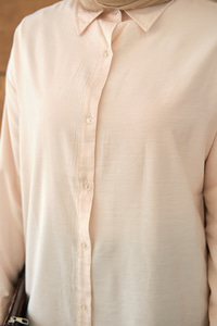 Rita Kraş Gömlek Krem