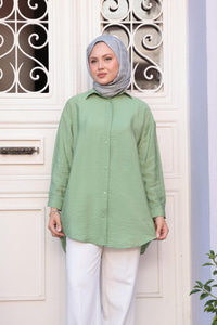 Rita Kraş Gömlek Yeşil