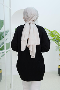 Robadan Triko Oversize Sweat Siyah