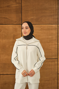 Robası Biyeli Takım Beyaz