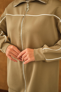 Robası Biyeli Takım Fıstık Yeşil