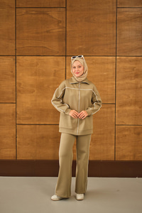 Robası Biyeli Takım Fıstık Yeşil