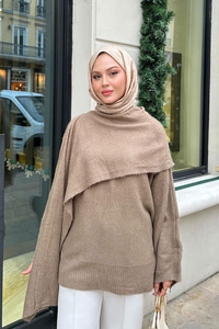 Şal Detaylı Kazak Vizon