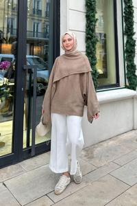 Şal Detaylı Kazak Vizon