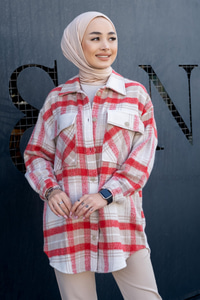 Uygun Fiyatlı SALAS CEPLI GOMLEK KIRMIZI | Loccomoda.com 