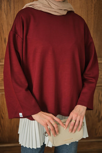 Salaş Düz Body Bordo