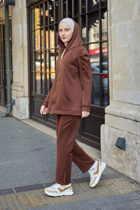 Scuba Kolu İpli Takım  Kahverengi