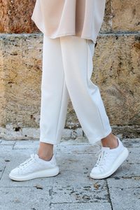 Scuba Pantolon Beyaz