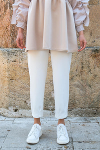 Scuba Pantolon Beyaz