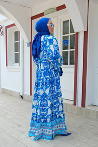 Seçil Model Elbise Mavi