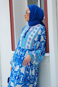 Seçil Model Elbise Mavi