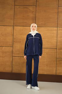 Şerit Detay Takım Lacivert