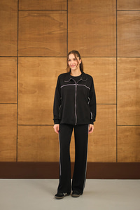 Şerit Detay Takım Siyah