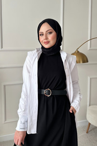 Sıfır Kol Elbise İçlik Siyah