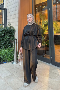 Sim Detay Bel Bağlamalı Takım Bakır