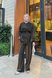 Sim Detay Bel Bağlamalı Takım Bakır