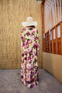 Sim Detay Elbise Mor