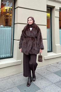 Sim Detay Kemerli Kaban Acı Kahve