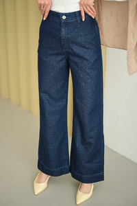 Sim Detay Yüksek Bel Pantolon Lacivert