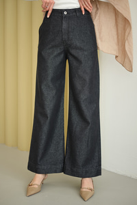 Sim Detay Yüksek Bel Pantolon Siyah