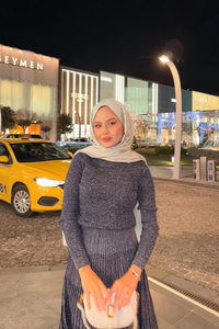 Sim Detaylı Elbise Lacivert