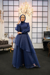 SIMLI KAT KAT DAYLA ABIYE LACIVERT