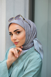 Soft Eşarp Açık Gri