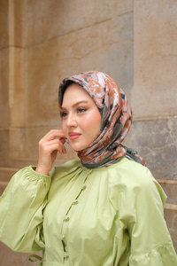 Soft Eşarp  Haki Yeşil