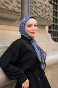 Soft Eşarp Koyu Lacivert