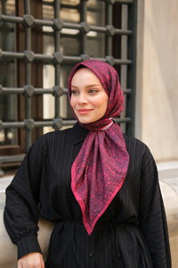 Soft Eşarp Nar Çiçeği