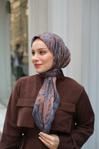 Soft Eşarp Petrol Mavi