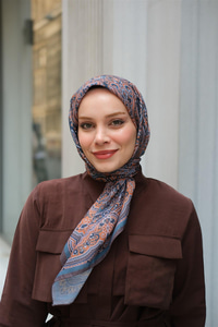 Soft Eşarp Petrol Mavi