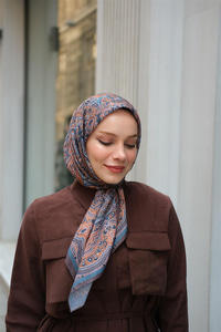 Soft Eşarp Petrol Mavi