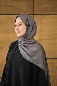 Su Yolu Desen Jakar Şal Antrasit