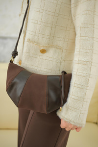 Süet Detay Çanta Kahverengi