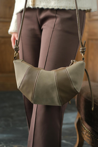 Süet Detay Çanta Vizon