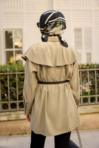 Süs Dikişli Gömlek Küf Yeşil