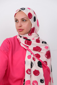 Uygun Fiyatlı SUZANI DESEN IPEK SAL FUSYA | Loccomoda.com 