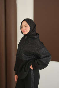 Sweatı Pullu Takım Siyah