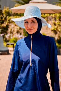 Tam Kapalı Tesettür Mayo Lacivert