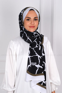 Uygun Fiyatlı TAS DESEN DIJITAL MEDINE SAL SIYAH-BEYAZ | Loccomoda.com 