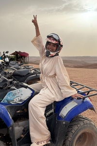 Taş Detaylı İkili Takım Bej