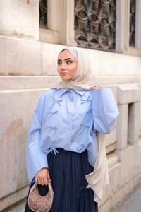 Taş Fiyonk Gömlek Mavi