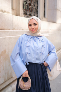 Taş Fiyonk Gömlek Mavi